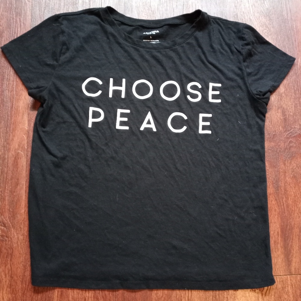 Black cropped t shirt